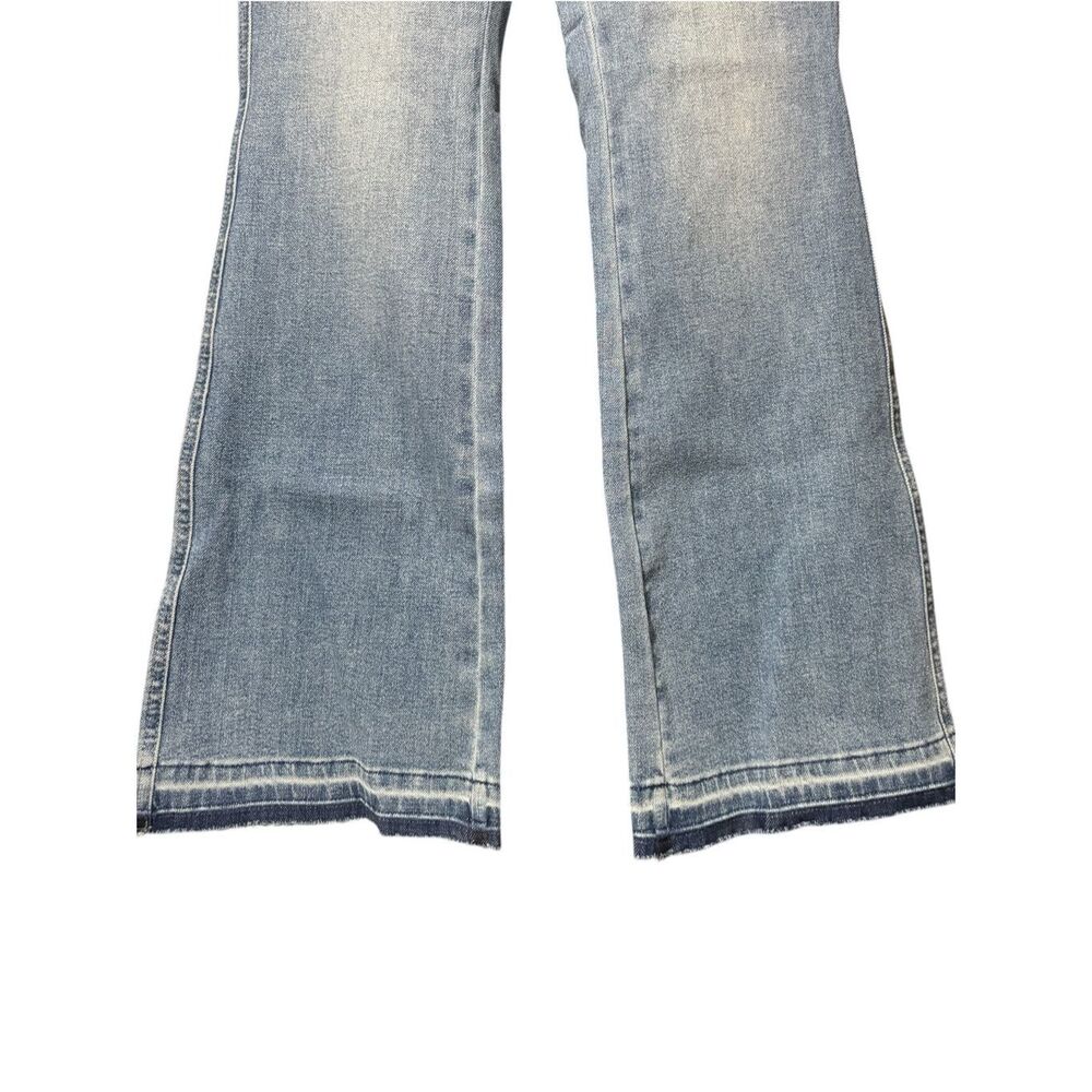 Judy Blue Mid Rise Bootcut Jeans Tummy Control Stretch Denim Raw Hem NWT - Picture 13 of 13